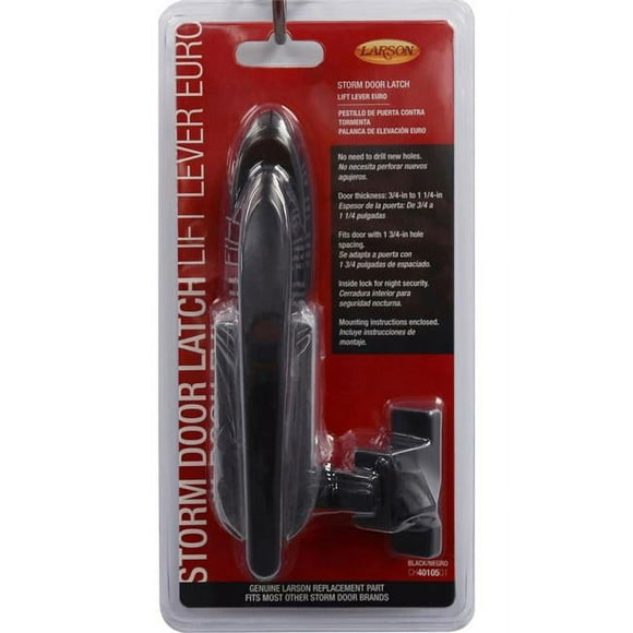 Larson 5035249 Euro Zinc Lift Lever Latch, Black