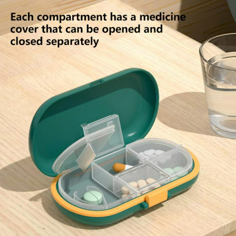 Magnetic Pill Organizer,Travel Travel Pill Box Supplement