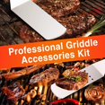 thumbnail image 2 of 27PCS Griddle Grill Accessories, Flat Top Grill Tools Set for Blackstone and Camp Chef,  Outdoor BBQ Utensil Kit Including Spatula, Squeeze Bottle, Tongs, Egg Rings and Bag Griddle Tools, 2 of 8