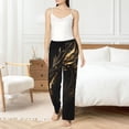 thumbnail image 4 of Sikiie Black And Gold Fire Dragon Women’s Ultra-Soft Comfy Lounge Pants Sleepwear Comfy Lounge Pants Drawstring Sleep Bottoms with PocketsX-Large, 4 of 6
