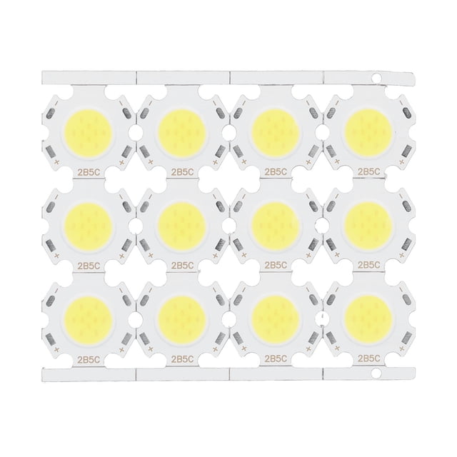 12 Uds. Chips LED COB componente emisor de luz 5W 15-17V para focos DIY lámpara de techo Downlight luz blanca