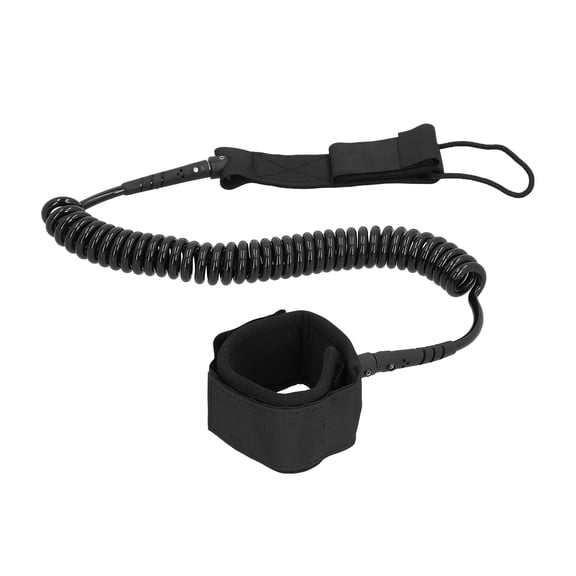Ankle Safety Rope for Surfing & Flatwater, Durable Surfboard Attachment, Black Waterproof Paddle Board Leash