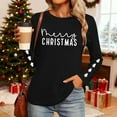 thumbnail image 5 of Christmas Sweatshirt for Women Christmas Sweater Cute Long Sleeve Crewneck Pullover Tops for Fall Winter Outfits, 5 of 7