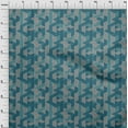 thumbnail image 4 of oneOone Polyester Spandex Dark Teal Green Fabric Moire Craft Projects Decor Fabric Printed By The Yard 56 Inch Wide, 4 of 4