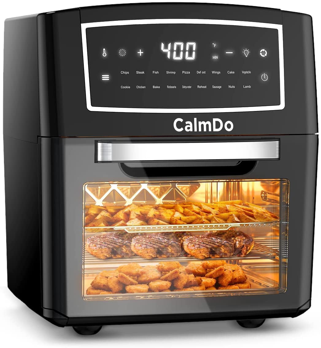 CalmDo Air Fryer Oven 12.7 Quarts Dehydrator Convection Rotisserie