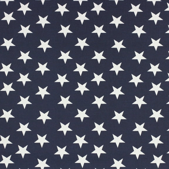 Berkshire Home 100% Polyester 54"width Indoor/Outdoor Flag Stars Navy Fabric, by the Yard