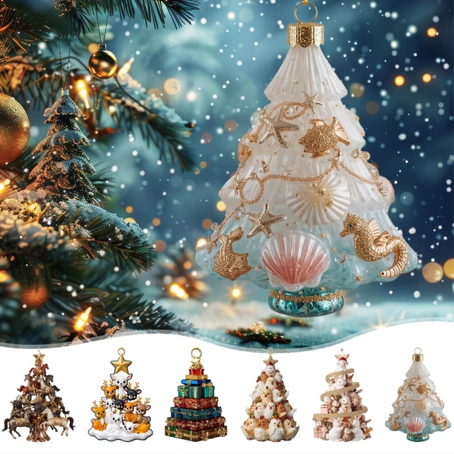 Pendiente de Árbol Navideño, Pendiente de Avión de Acrílico, Adornación de Navidad para Árbol de Navidad, Pendiente de Hogar de Navidad, Pendiente de Celebración de Navidad, Acrílico, Colgante de