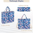 thumbnail image 6 of FORMRS Womens Corduroy Tote Bag Crossbody Shoulder Handbag with Pocket, Blue Daisy, 6 of 7