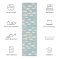 thumbnail image 6 of SAFAVIEH Courtyard Trena Fish Print Indoor/Outdoor Runner Rug, 2'3" x 10', Aqua/Beige, 6 of 10