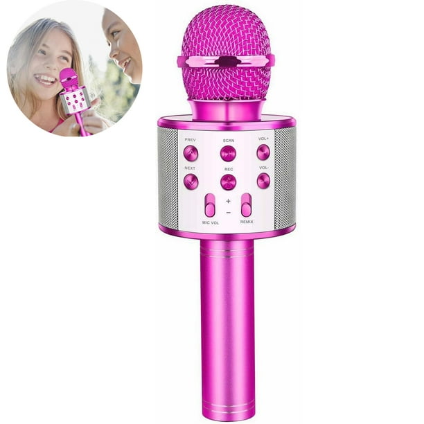 Microphone Bluetooth sans fil pour enfants - cadeau et jouet 