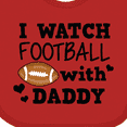 thumbnail image 4 of Inktastic I Watch Football with My Daddy Boys or Girls Baby Bib, 4 of 4