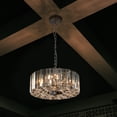 thumbnail image 6 of Jopath 17" Modern Crystal Drum Pendant Chandelier with Chrome Finish – Hanging Pendant Light Fixture for Living Room, Bedroom, or Dining Area (Bulb Not Included), 6 of 8