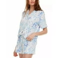thumbnail image 2 of Flora by Flora Nikrooz womens  2pc Printed Knit Pajama Set, L, Blue, 2 of 4