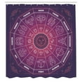 thumbnail image 3 of Ambesonne Purple Shower Curtain, Colorful Astrology Signs, 69"Wx75"L, Purple, 3 of 5