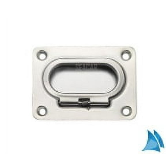 Voiceine 3pcs Heavy Duty Marine Grade Stainless Steel Flush Lift Ring Handle Spring Loaded Recessed Pull Handle for Boat Deck Hatch for Marine Use