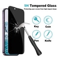 thumbnail image 3 of [2+2 Pack]For iPhone 14 Screen Protector with Camera Lens Protector,Sensor Protection,Case Friendly Privacy Tempered Glass Film[9H Hardness] for iPhone 14, 3 of 5