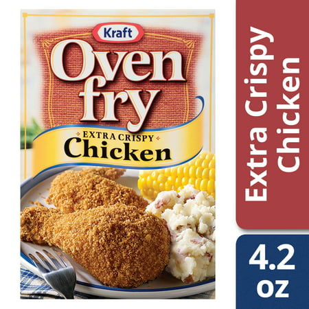 (2 Pack) Oven Fry Extra Crispy Seasoned Coating for Chicken, 4.2 oz