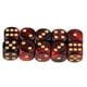 thumbnail image 2 of Juego de 10 dados de 6 caras - Dados de resina con bordes redondeados de color perla para DND colorete+negro, 2 of 8