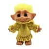 Lovely Lucky Troll Dolls Multicolor Hair with Clothes Action Figures - Yellow Hair