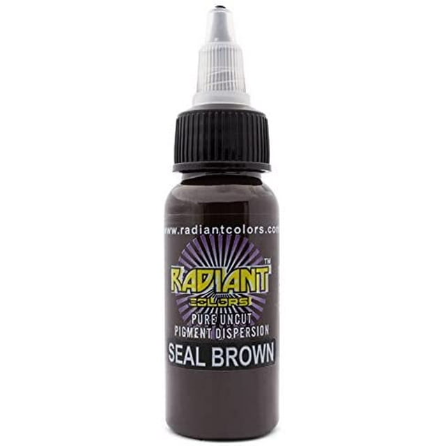 Radiant Colors Tattoo Ink - SEAL BROWN 1oz