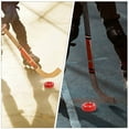 thumbnail image 4 of CIMAXIC 2 Pcs Rondelle de Hockey à Roulettes Rondelle de Hockey Rondelle de Hockey à Roulettes Jeux de Hockey Rondelle Rondelle de Hockey de Rue,2.95"X2.95"X1.18 Pouces, 4 of 5