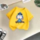 thumbnail image 3 of Marca Disney Kids Camiseta de algodón cómoda con puntadas animadas Camiseta de verano para niños Ropa informal de moda urbana para niños y niñas, 3 of 5