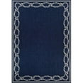 thumbnail image 1 of Couristan 16826500023710U 2 ft. 3 in. x 7 ft. 10 in. Recife Rope Knot Power Loomed Rectangle Area Rug - Ivory & Indigo, 1 of 2