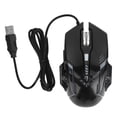 thumbnail image 1 of Ratón para juegos con cable Sincero DPI 1200 1800 2400 3600 Interfaz USB ergonómica silenciosa Negro, 1 of 10