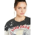 No Boundaries Juniors and Juniors Plus Tie Dye Graphic Boyfriend Tee