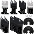 thumbnail image 1 of 24 Uds hojas de herramientas oscilantes Ticfox Kit de herramientas múltiples para madera Metal, 1 of 14