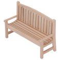 thumbnail image 3 of Muebles en miniatura para casa de muñecas ANGGREK 4 piezas banco de madera silla muebles de jardín, 3 of 8