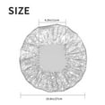 thumbnail image 6 of Kdxio Silver Glitter Print Shower Cap for Women,Elastic and Reusable,Double Waterproof Layers Bathing Hat, 6 of 9