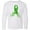 AA-White, variant on Inktastic Mental Health Awareness Ribbon with Green Hearts Long Sleeve Youth T-Shirt