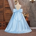 thumbnail image 5 of FYDUU Flower Girl Dress Girls Formal Wedding Pageant Gown with Back Bowknot Sleeveless Dresses A-Line Birthday Party Dress 12 Years, 5 of 9