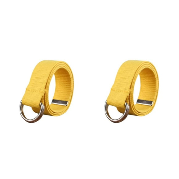 Qarigey Cinturón de cintura de metal de lona Hombres Mujeres Unfading Exquisito Fácil de combinar Recortable Ajustable Cinturones de jeans Type1 NO1
