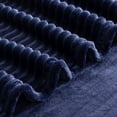 thumbnail image 7 of Mainstays Textured Plush Throw Blanket, Dark Navy, 50 x 72 in, 7 of 7