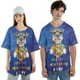 thumbnail image 4 of Autism Awareness Schnauzer Accept Understand Love All Over Print 3D Baseball Shirt Miniature Schnauzer Dog Lover Softball Sport - 12003, 4 of 6