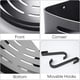 thumbnail image 4 of Tipo interfaz del brazo de la ducha del acero inoxidable de Chrome de los accesorios de la ducha del acero inoxidable interfaz de 4 puntos JM, 4 of 5