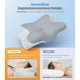 thumbnail image 2 of COOKCOK Pain Relief Cooling Pillow for Neck Support, Adjustable Cervical Pillow Cozy Sleeping, Odorless Ergonomic Contour Memory Foam Pillows, Orthopedic Bed Pillow for Side Back Stomach Sleeper, 2 of 7