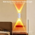 thumbnail image 4 of Magnetic Rechargeable Color-Changing Sconce Smart LED Motion Sensor Ambient Light with 7 Colors RGB Wall Light, 4 of 6