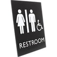 thumbnail image 2 of Lorell, LLR02664, Restroom Sign, 1 Each, Black, 2 of 4