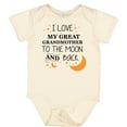thumbnail image 3 of Inktastic I Love My Great Grandmother to the Moon and Back Boys or Girls Baby Bodysuit, 3 of 5