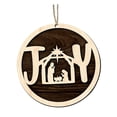 thumbnail image 3 of Adornos de Natividad Navideños, Decoraciones de Natividad Religiosas, Recuerdos, Madera Redondo, 3 of 9