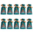 thumbnail image 1 of Bolsas de lazo impresas navideñas Empaquetado de regalo de fiesta Presenta Paquetes de juguete de envoltura Bolsas vacías Accesorios de decoración Tipo 4 10 piezas sidaley HA009363-07, 1 of 6