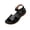 Black, variant on Willtoo Flat Sandals for Women Dressy: Comfortable Flats Sandals Women Open Toe Ankle Strap Walking Shoes Summer