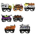 thumbnail image 7 of Matoen Halloween Eyeglasses Novelty Toy Glasses Halloween Party Favor Funny Glitter Funny Party Decorations for Kids and Adults Glasses Pumpkin Spider Web Ghost Bat Hat Skull Eyewear, 7 of 7