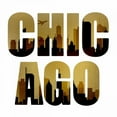 thumbnail image 2 of Allen, Kimberly 26x26 Black Ornate Wood Framed with Double Matting Museum Art Print Titled - Golden Chicago Square, 2 of 4