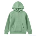 thumbnail image 2 of Fozruso Boys Knit Half Zip Hooded Sweatshirt For Kids Cozy Long Sleeve Pullover with Pockets, 2 of 7