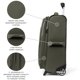 thumbnail image 2 of Travelpro Maxlite 5 Softside Expandable Upright 2 Wheel Carry on Luggage, Lightweight Suitcase, Men and Women, Slate Green, Carry On 20-Inch, 2 of 6