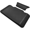 thumbnail image 3 of SHISUYAN 1 Set Motorcycle Back Rest Lumbar Support Pillow Black Rectangular 11.7x6.7x0.6in, 3 of 8